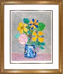 ポール・アイズピリ「青い花瓶の花束」