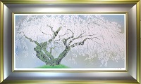 中島千波「夢殿の枝垂桜２」